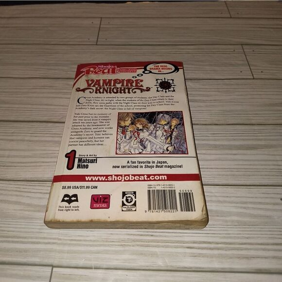 Vampire Knight Vol. 1 Matsuri Hino Shojo Beat Manga Book Graphic Novel Viz Media - Picture 5 of 9